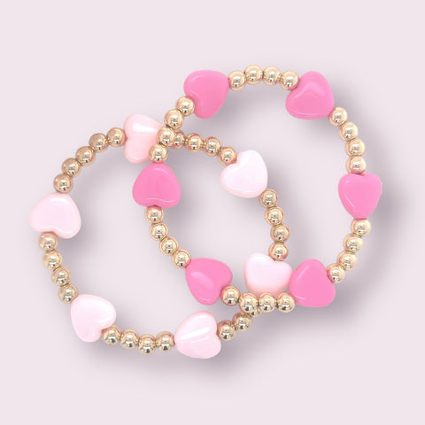 5mm Pink Puffy Hearts