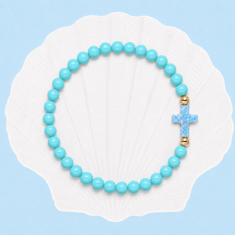 Turquoise (Light Blue Cross)