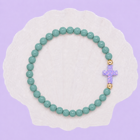 Teal (Purple Cross)