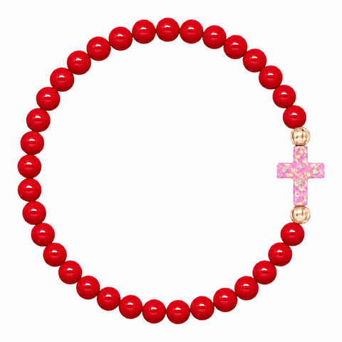 Red (Candy Pink Cross)