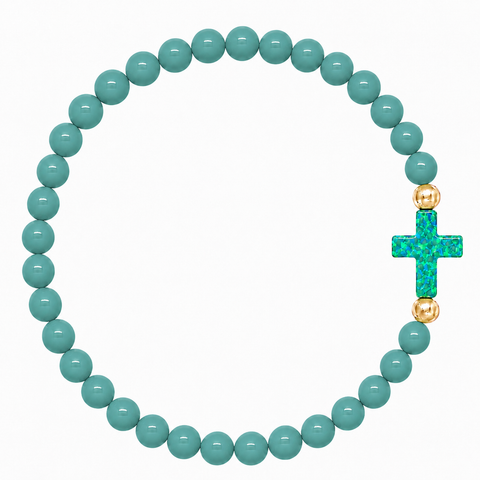 Teal (Mermaid Green Cross)