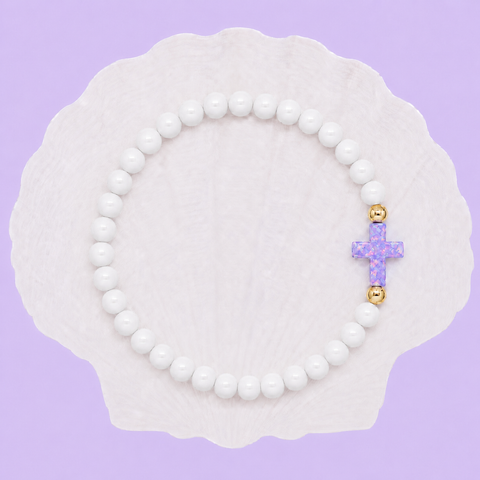White (Purple Cross)