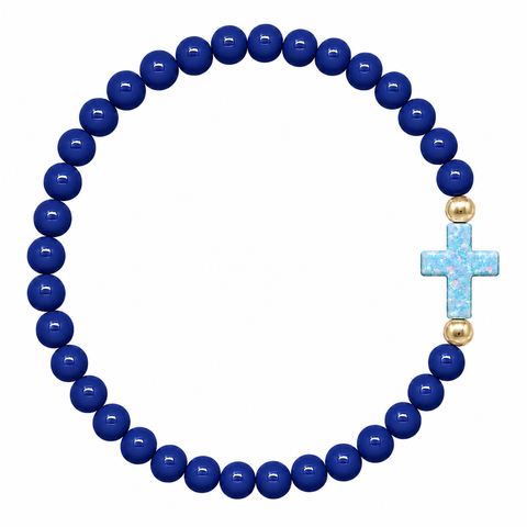 Navy (Light Blue Cross)