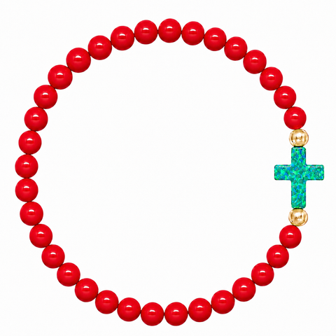 Red (Mermaid Green Cross)