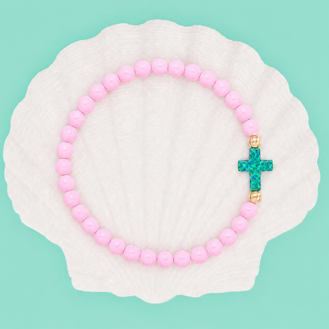 Cotton Candy (Mermaid Green Cross)