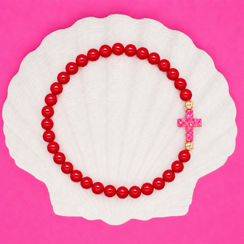 Red (Candy Pink Cross)