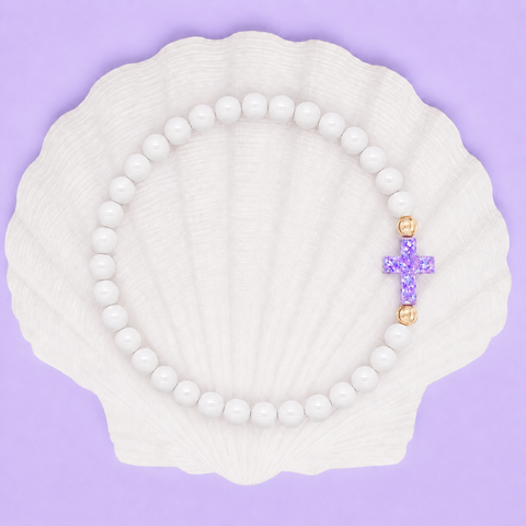 White (Purple Cross)