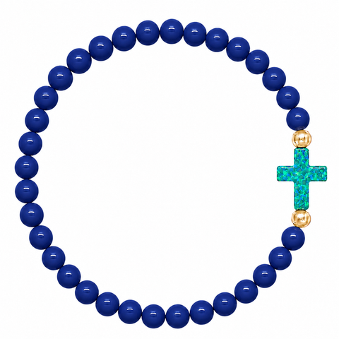 Navy (Mermaid Green Cross)
