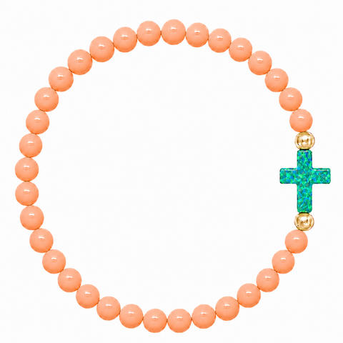 Creamsicle (Mermaid Green Cross)