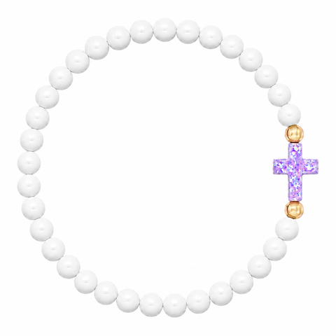 White (Purple Cross)