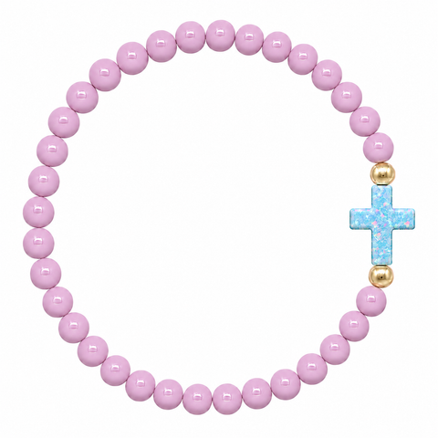 Dusty Rose (Light Blue Cross)