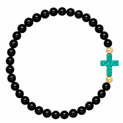 Black (Mermaid Green Cross)
