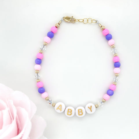 Lollipop Gold Filled Name Bracelet