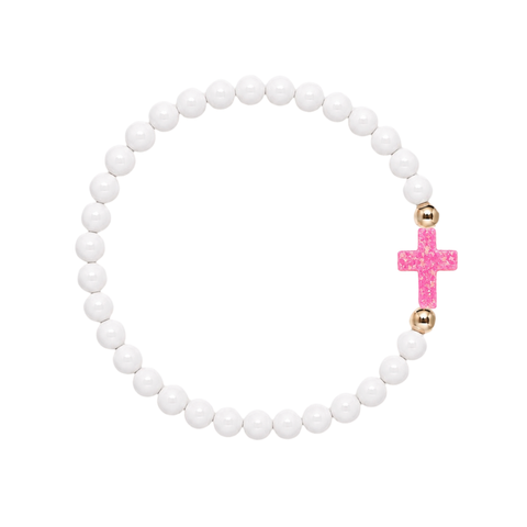 White (Candy Pink Cross)