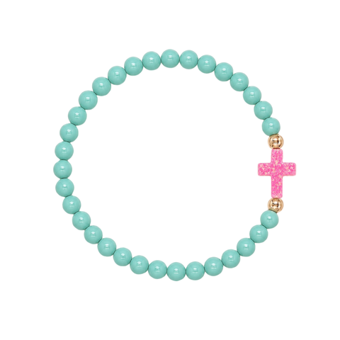 Seafoam (Candy Pink Cross)