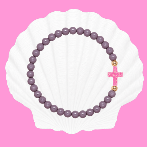 Coconut Shell (Candy Pink Cross)