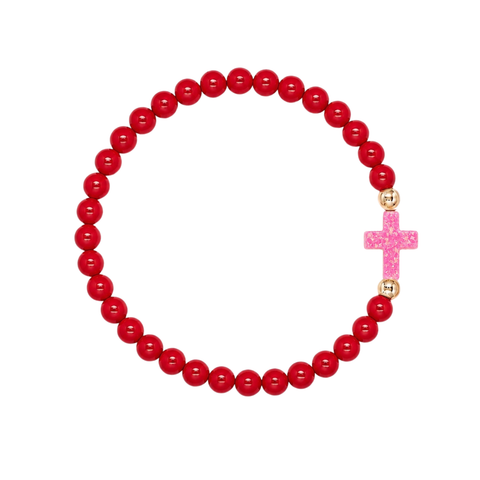 Red (Candy Pink Cross)