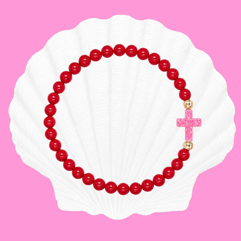 Red (Candy Pink Cross)