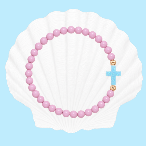 Seashell (Light Blue Cross)
