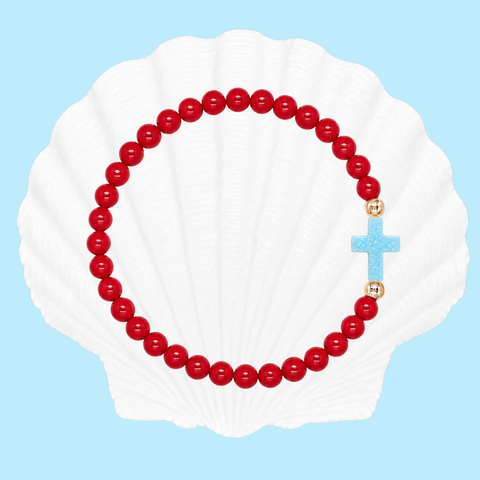 Red (Light Blue Cross)