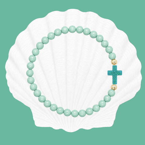 Seafoam (Mermaid Green Cross)