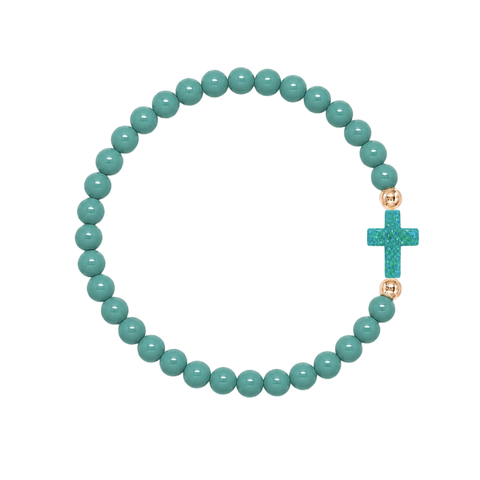 Teal (Mermaid Green Cross)