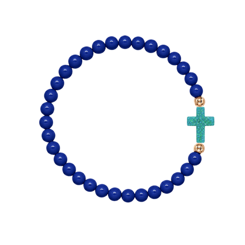 Navy (Mermaid Green Cross)