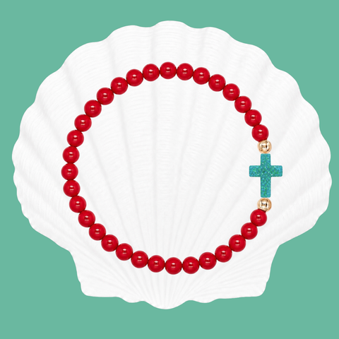 Red (Mermaid Green Cross)