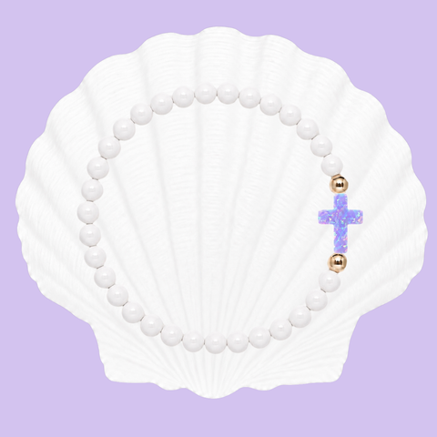 White (Purple Cross)