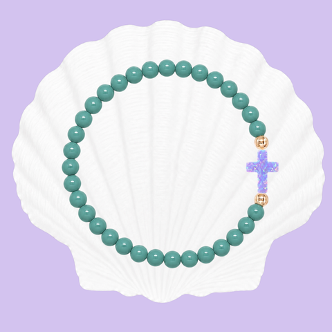 Teal (Purple Cross)