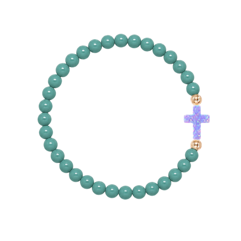 Teal (Purple Cross)