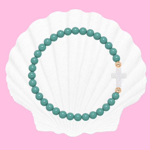 Teal (White Cross)