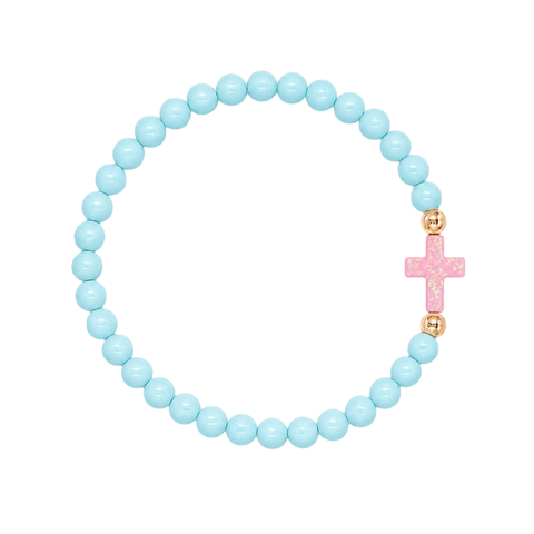 Light Blue (Baby Pink Cross)