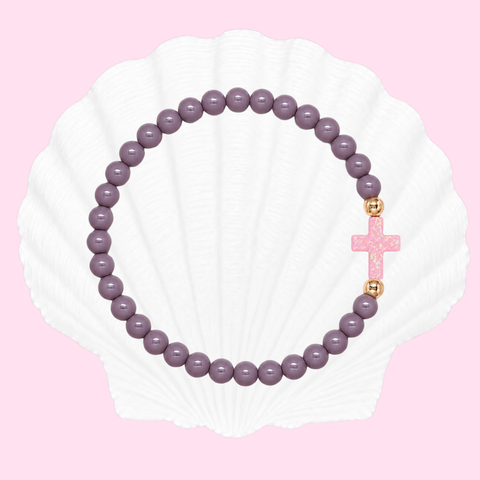 Coconut Shell (Baby Pink Cross)