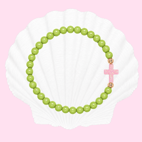 Matcha (Baby Pink Cross)