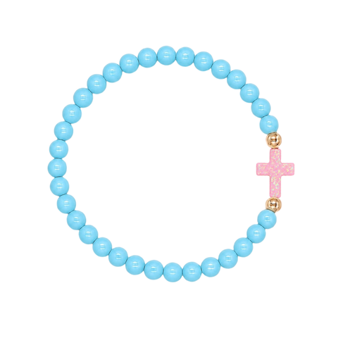 Sky (Baby Pink Cross)