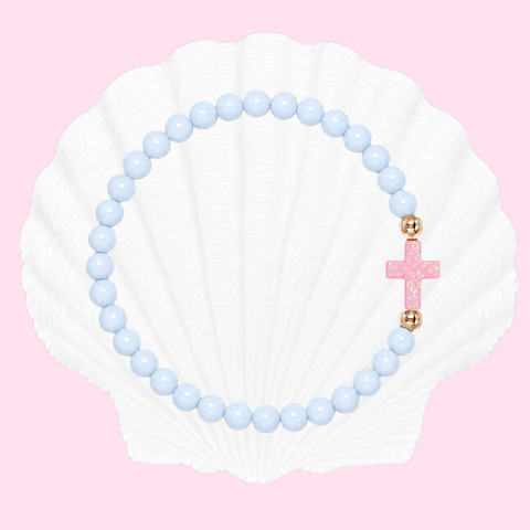 Powder Blue (Baby Pink Cross)