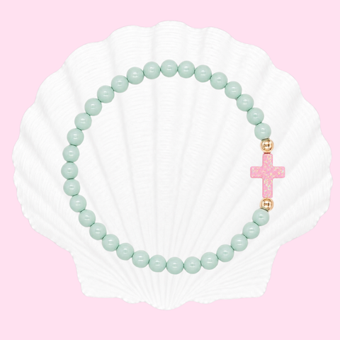 Pale Mint (Baby Pink Cross)