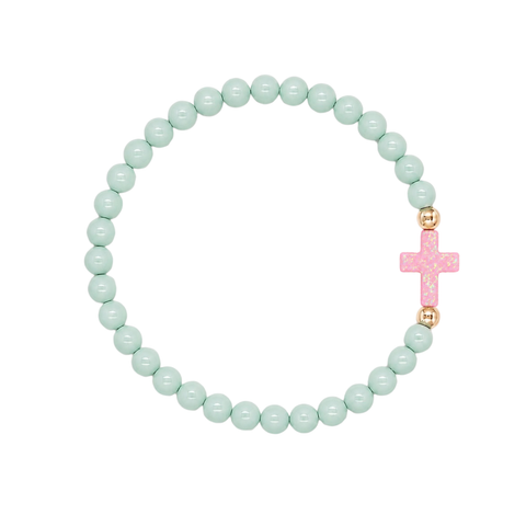 Pale Mint (Baby Pink Cross)