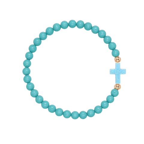 Surf Girl Green (Light Blue Cross)