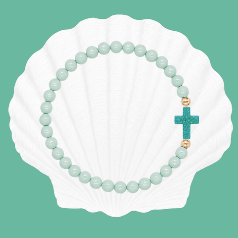 Pale Mint (Mermaid Green Cross)