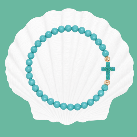 Surf Girl Green (Mermaid Green Cross)