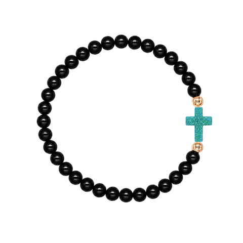 Black (Mermaid Green Cross)