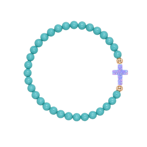 Surf Girl Green (Purple Cross)