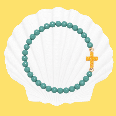 Teal (Pineapple Cross)