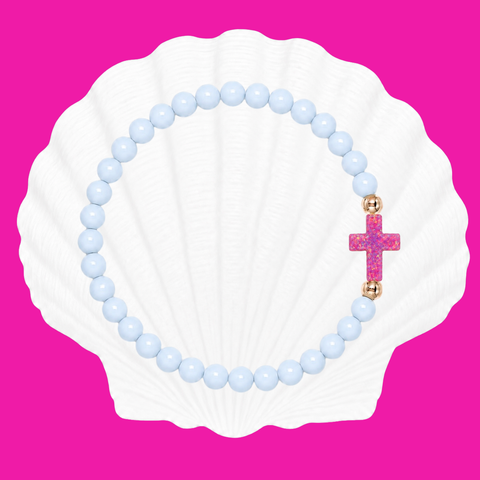 Powder Blue (Hibiscus Cross)