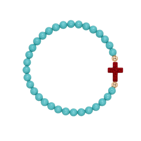 Surf Girl Green (Ruby Red Cross)