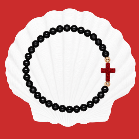 Black (Ruby Red Cross)