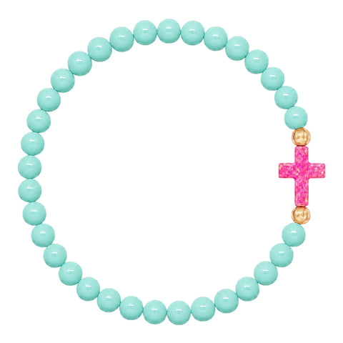 Seafoam (Candy Pink Cross)