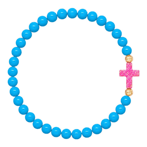 Ocean (Candy Pink Cross)